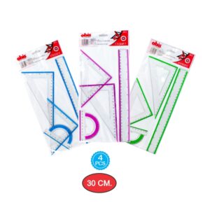 Set De Reglas Obis 4pcs 30cm